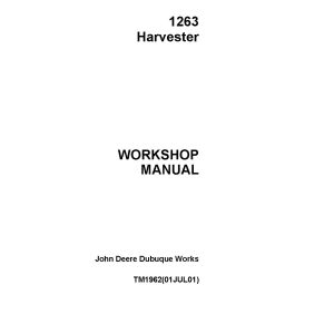 John Deere 1263 Harvesters Workshop Manual TM1962 (1)
