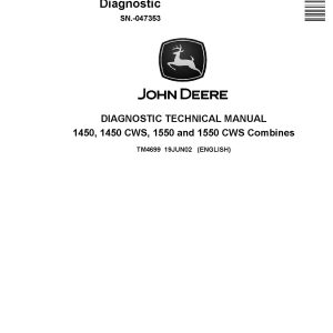John Deere 1450 1550 CWS Combines Diagnostic Manual TM4699 (1)