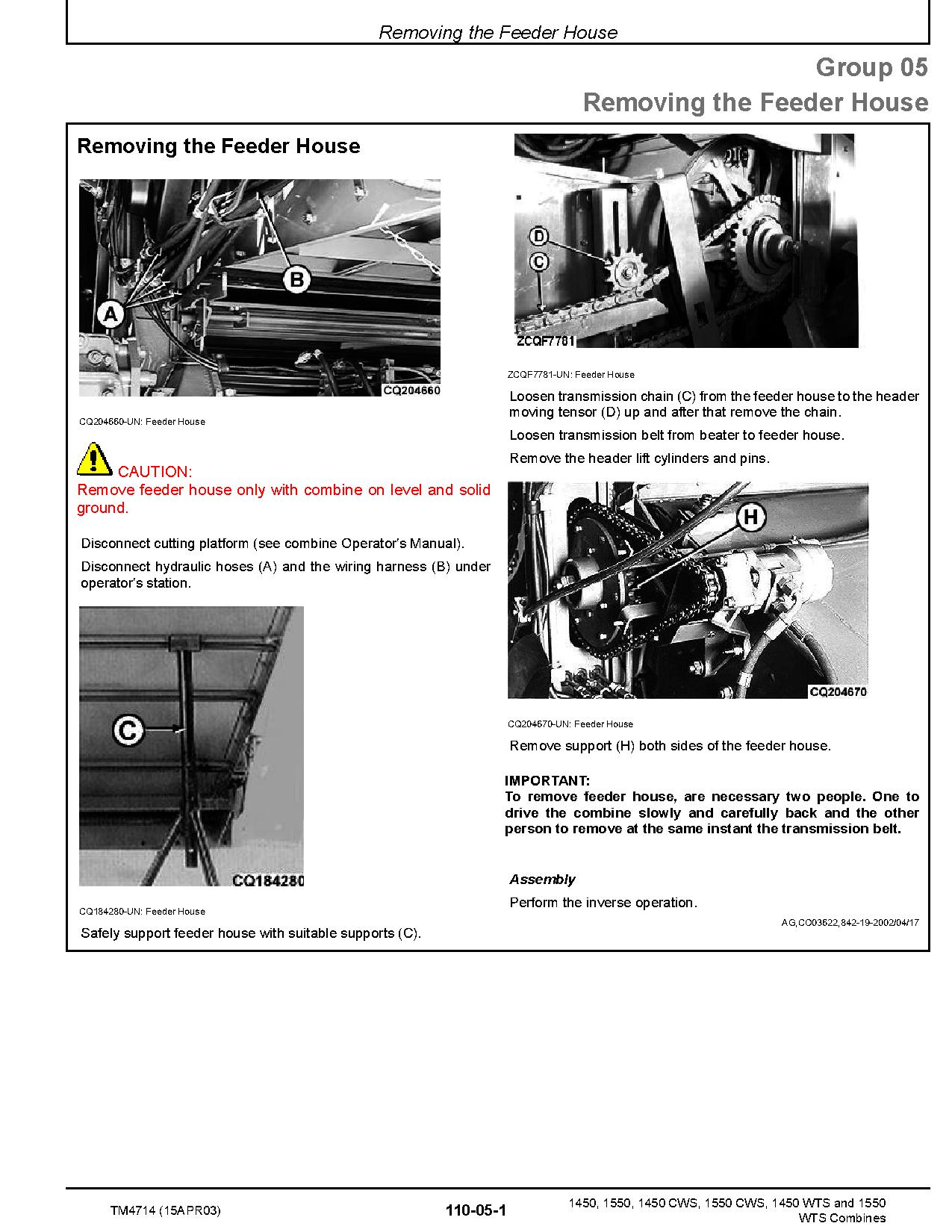 John Deere 1450 1550 CWS WTS Repair Manual TM4714 (4)