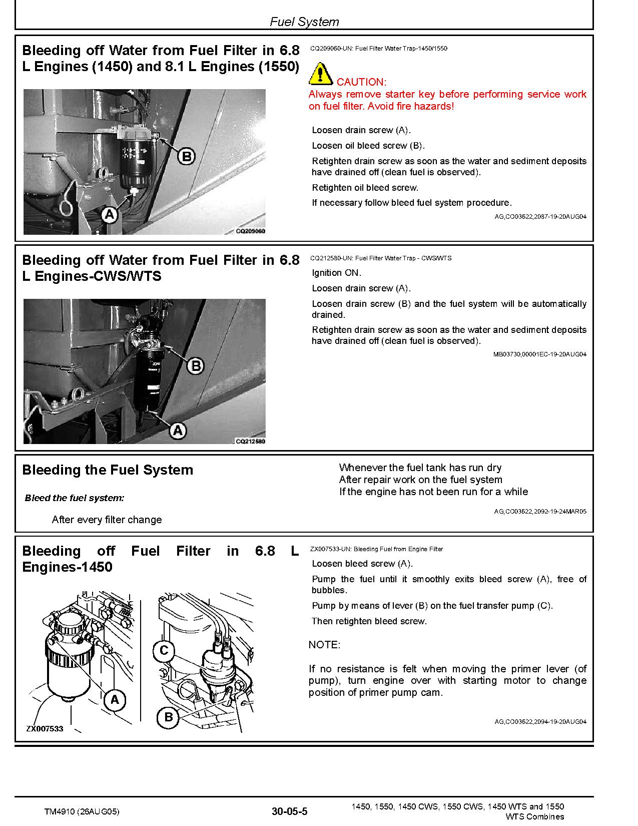 John Deere 1450 1550 CWS WTS Repair Manual TM4910 (2)