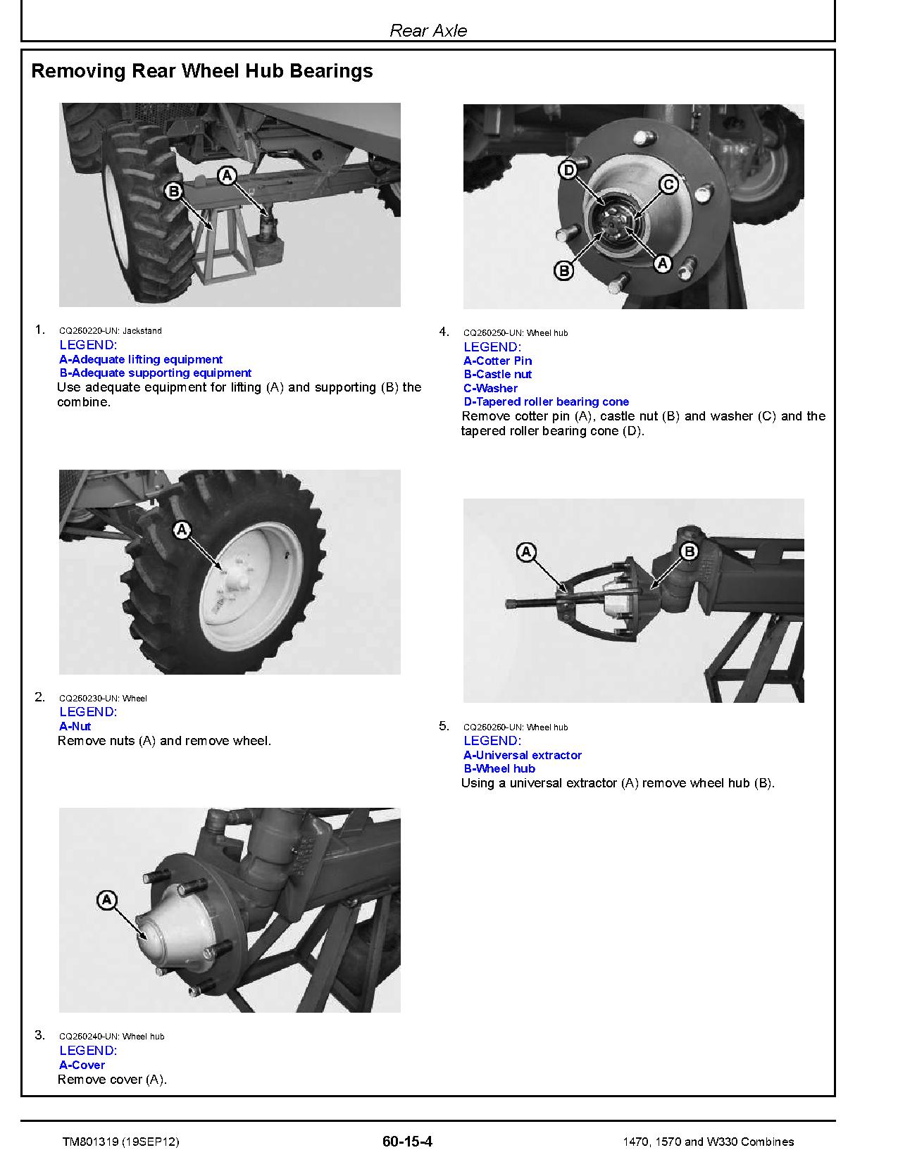 John Deere 1470 1570 W330 Combines Repair Manual TM801319 (3)