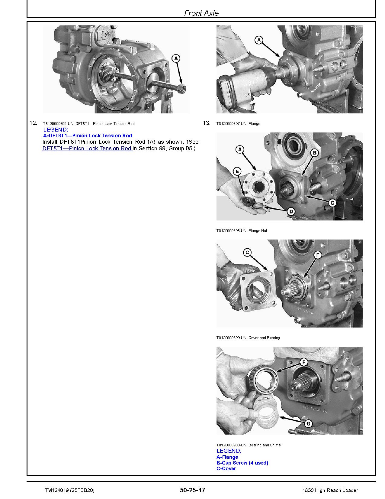 John Deere 1850 High Reach Cane Loaders Repair Manual TM124019 (4)