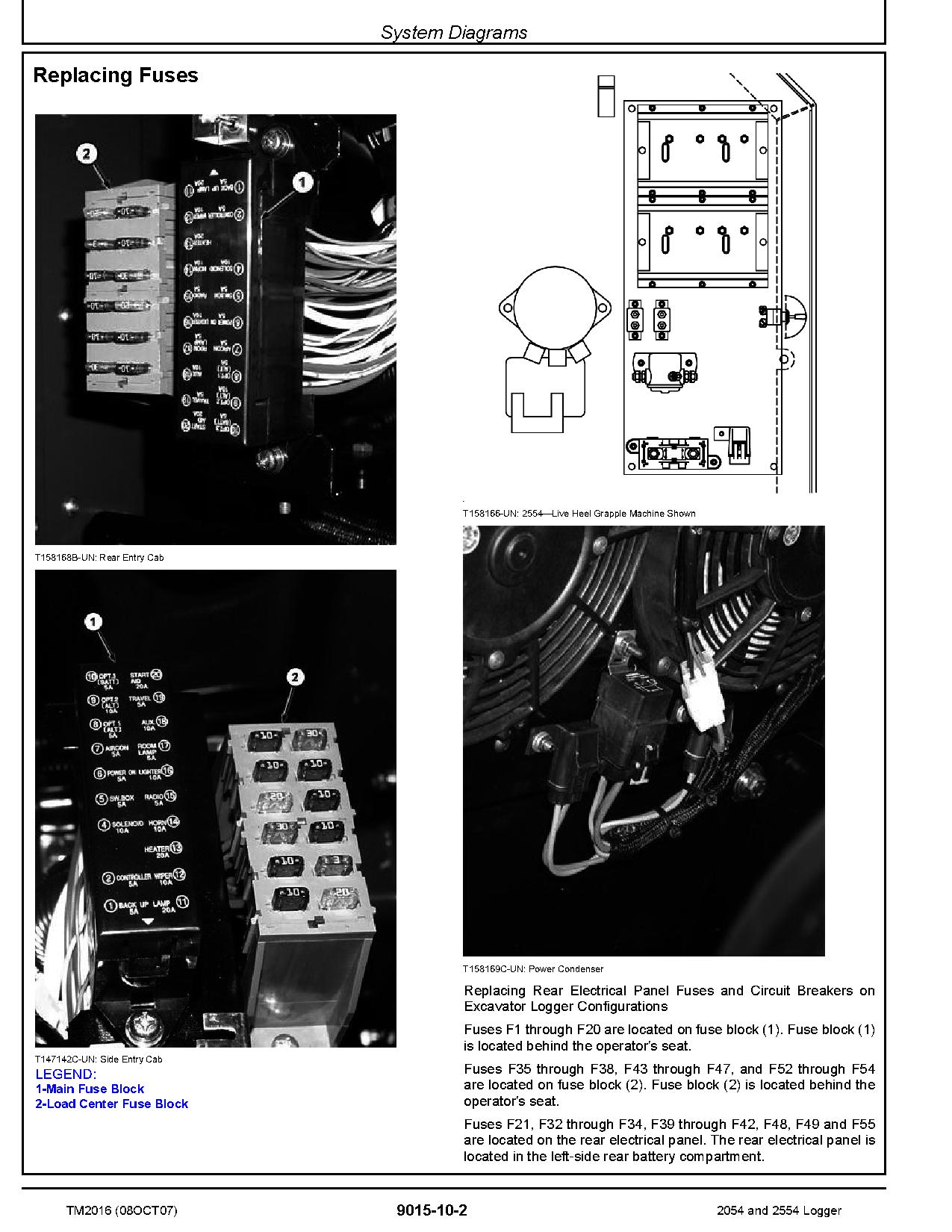 John Deere 2054 2554 Excavator Loggers Technical Manual TM2016 (2)