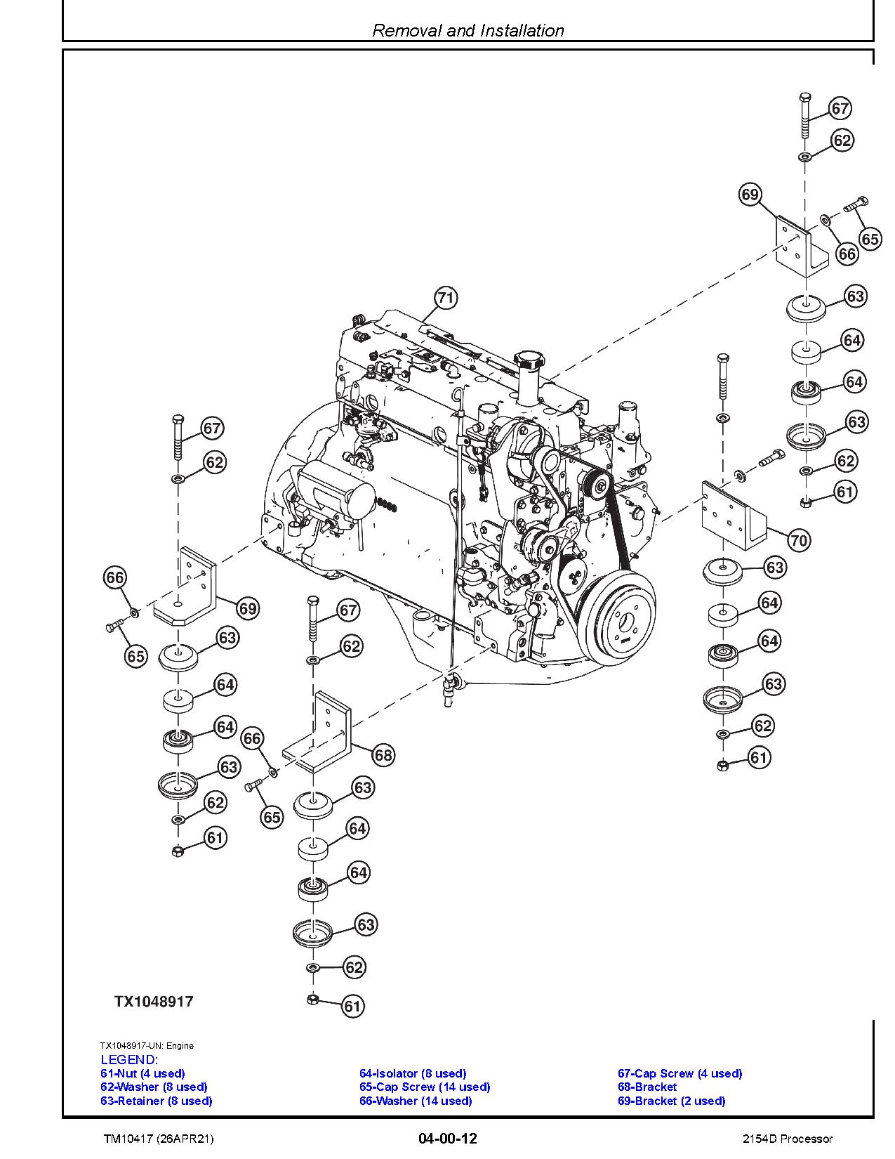 John Deere 2154D Processors Repair Manual TM10417 (3)