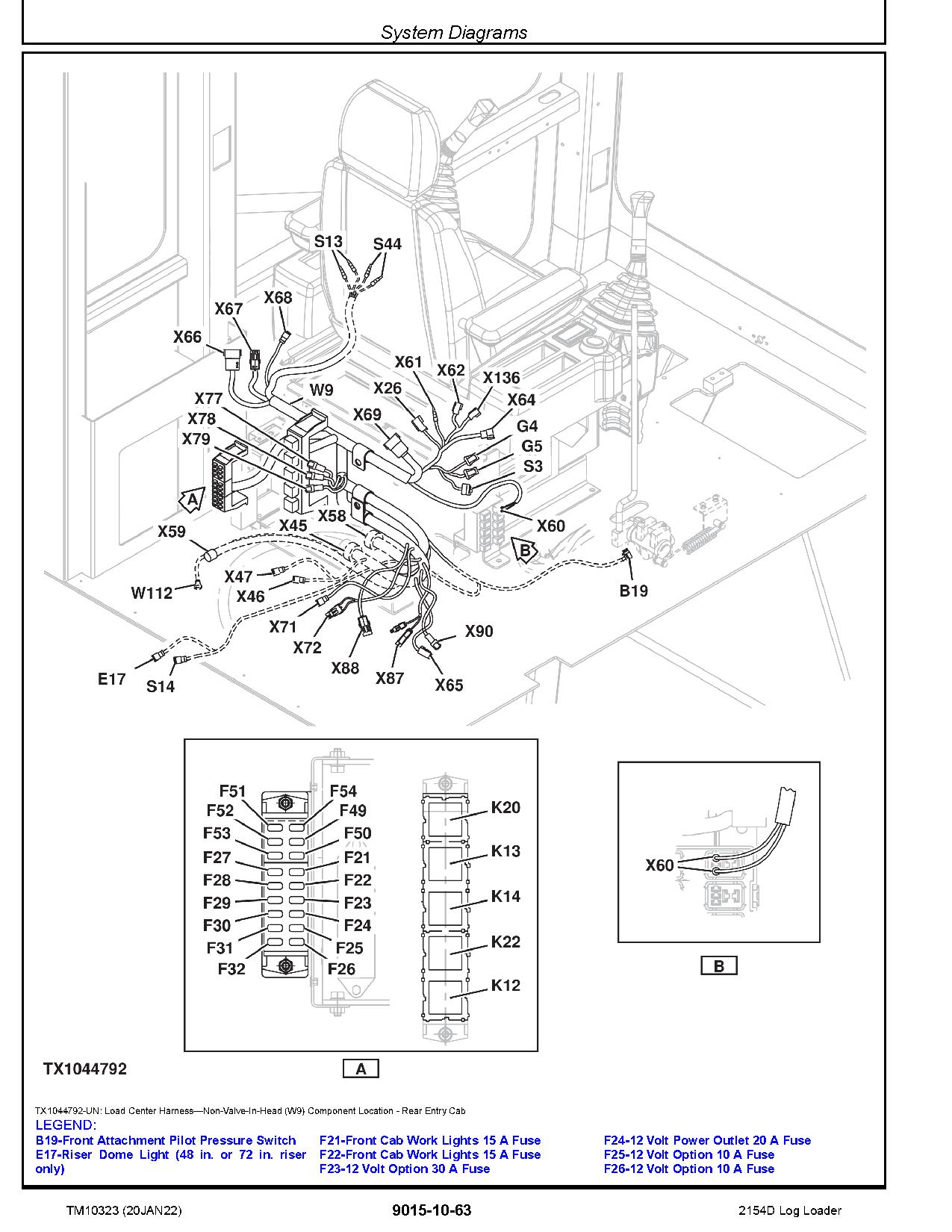 John Deere 2154D Shovel Log Loaders Operation Test Manual TM10323 (2)