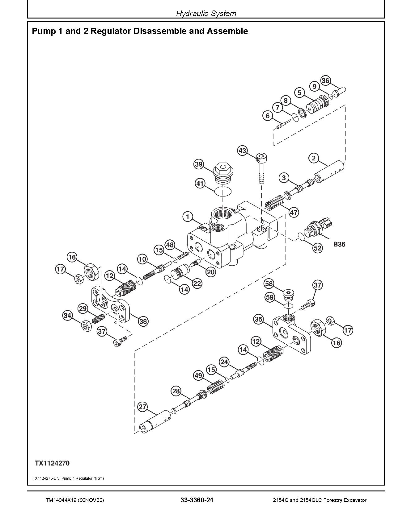 John Deere 2154G 2154GLC Forestry Excavators Repair Manual TM14044X19 (3)