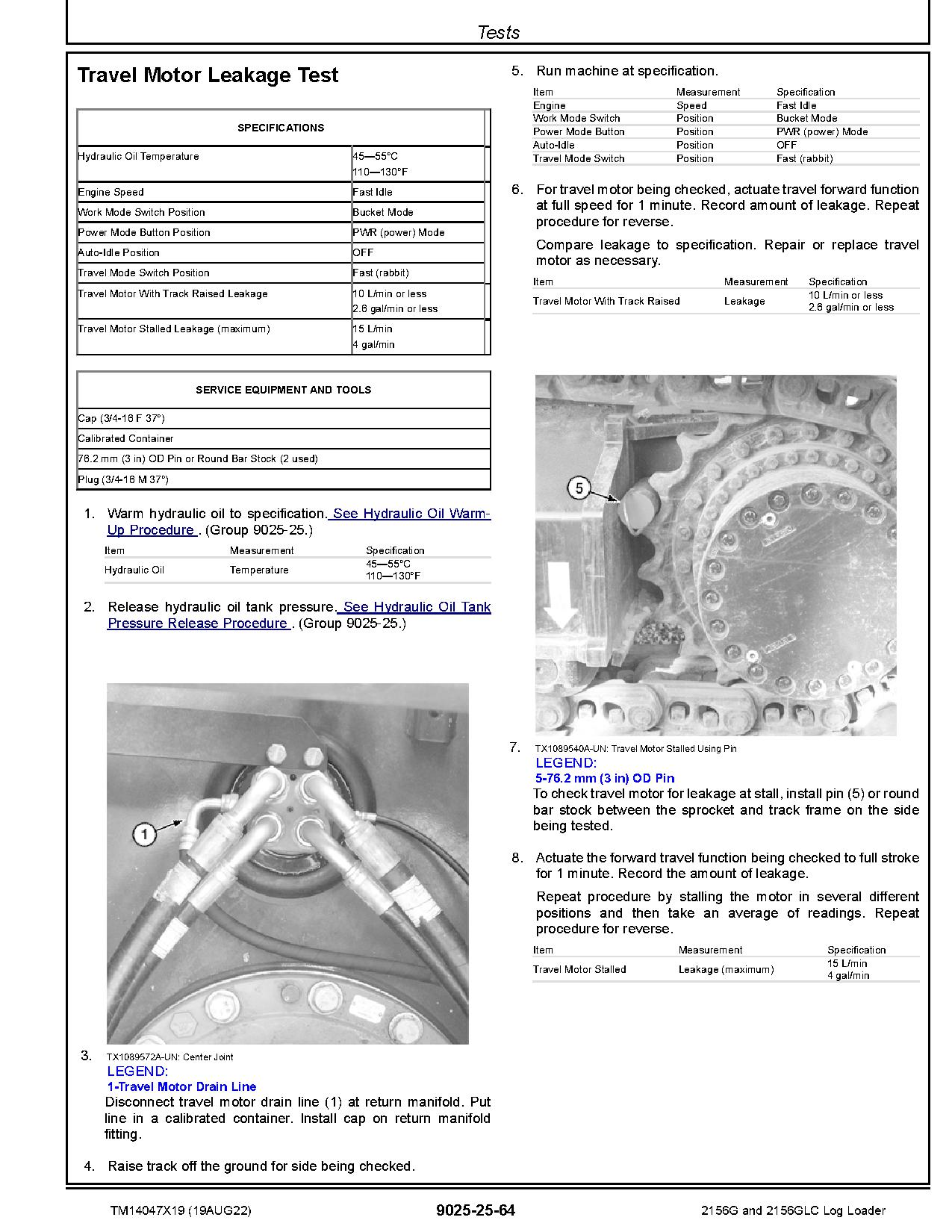 John Deere 2156G 2156GLC Log Loaders Operation Test Manual TM14047X19 (4)