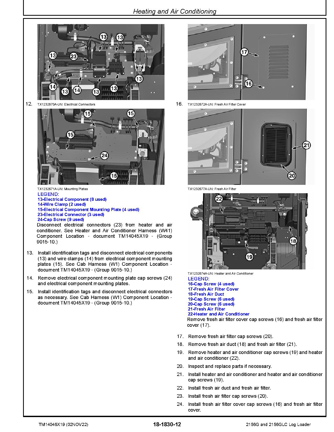 John Deere 2156G 2156GLC Log Loaders Repair Manual TM14046X19 (2)