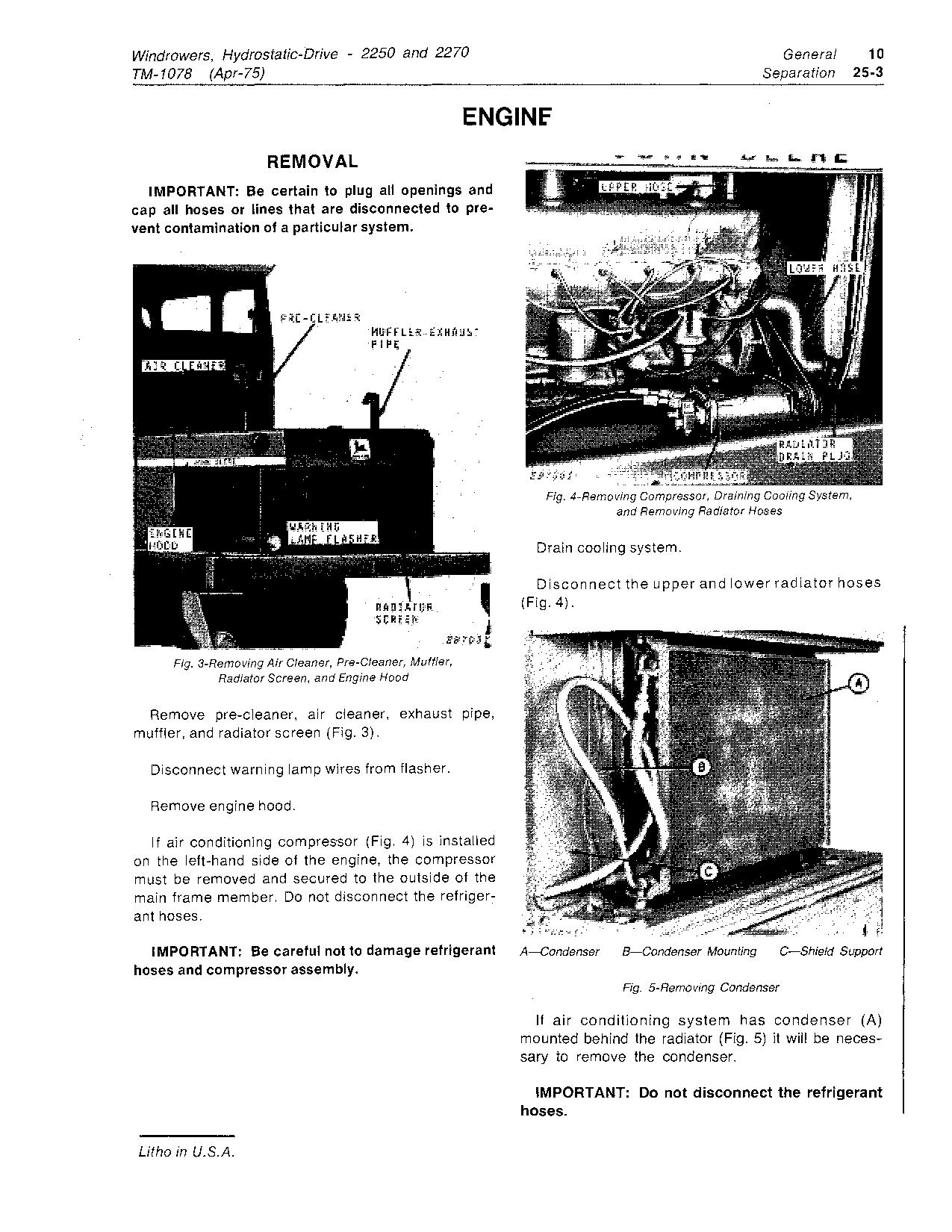 John Deere 2250 2270 Self Propelled Windrowers Technical Manual TM1078 (2)