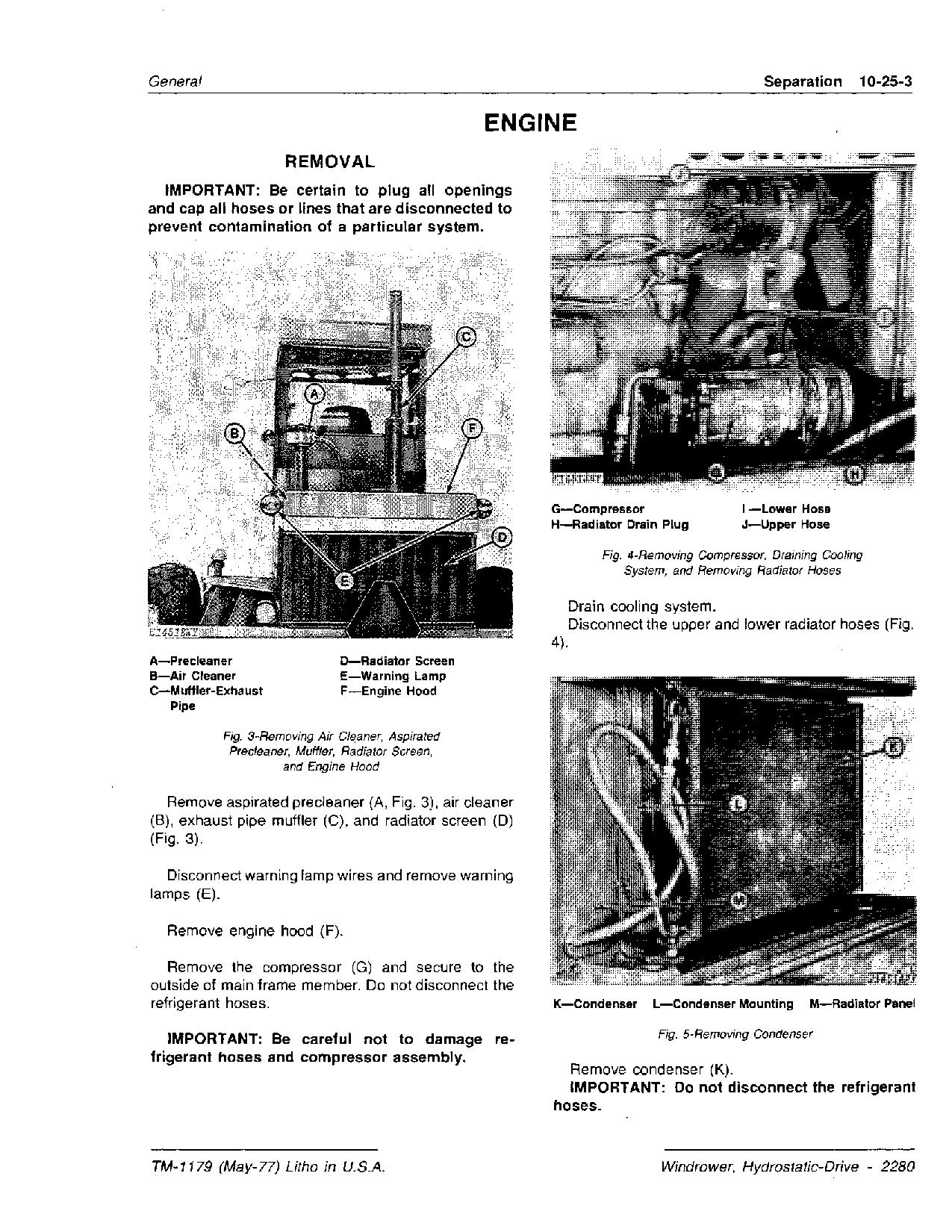 John Deere 2280 Windrowers Technical Manual TM1179 (2)