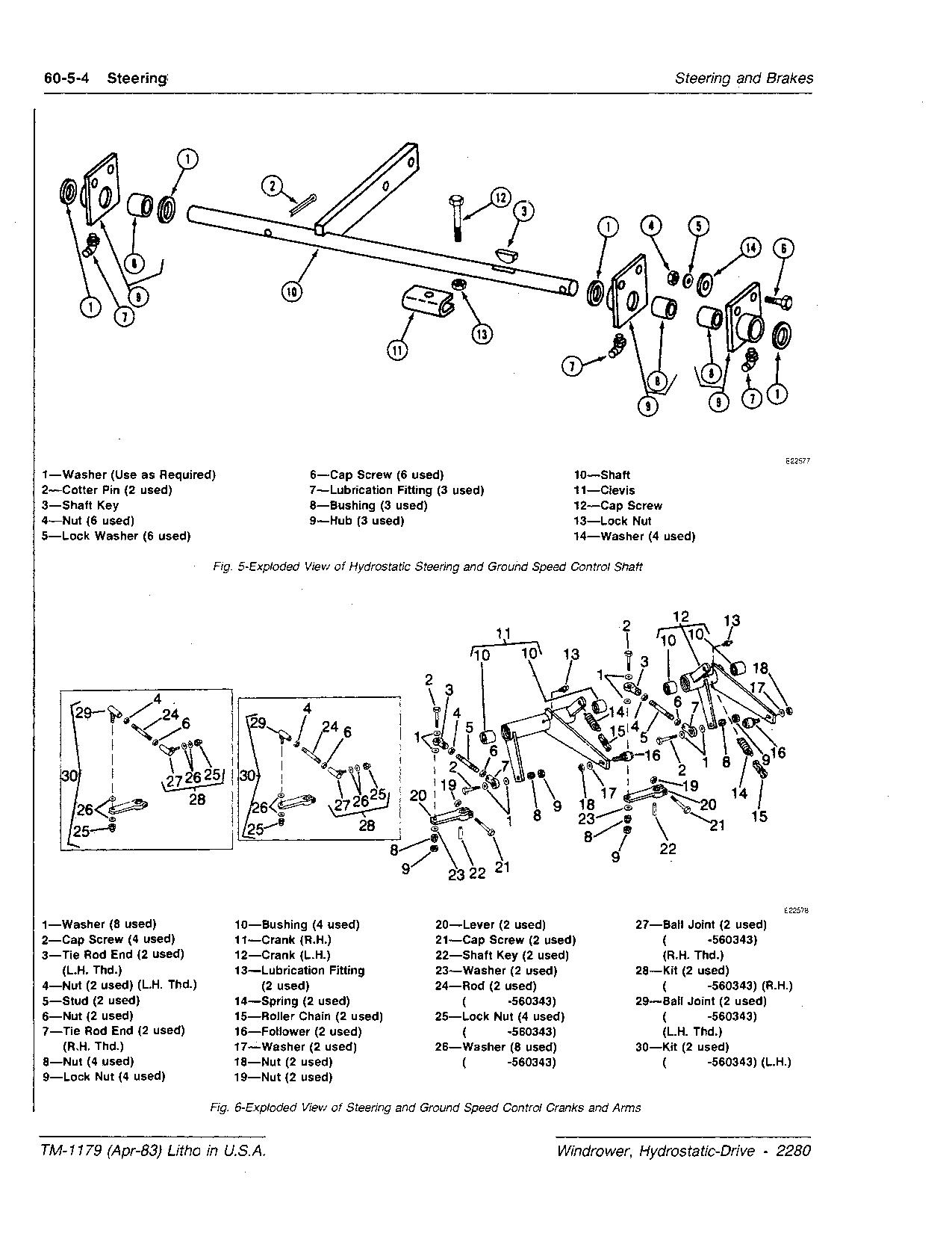 John Deere 2280 Windrowers Technical Manual TM1179 (3)