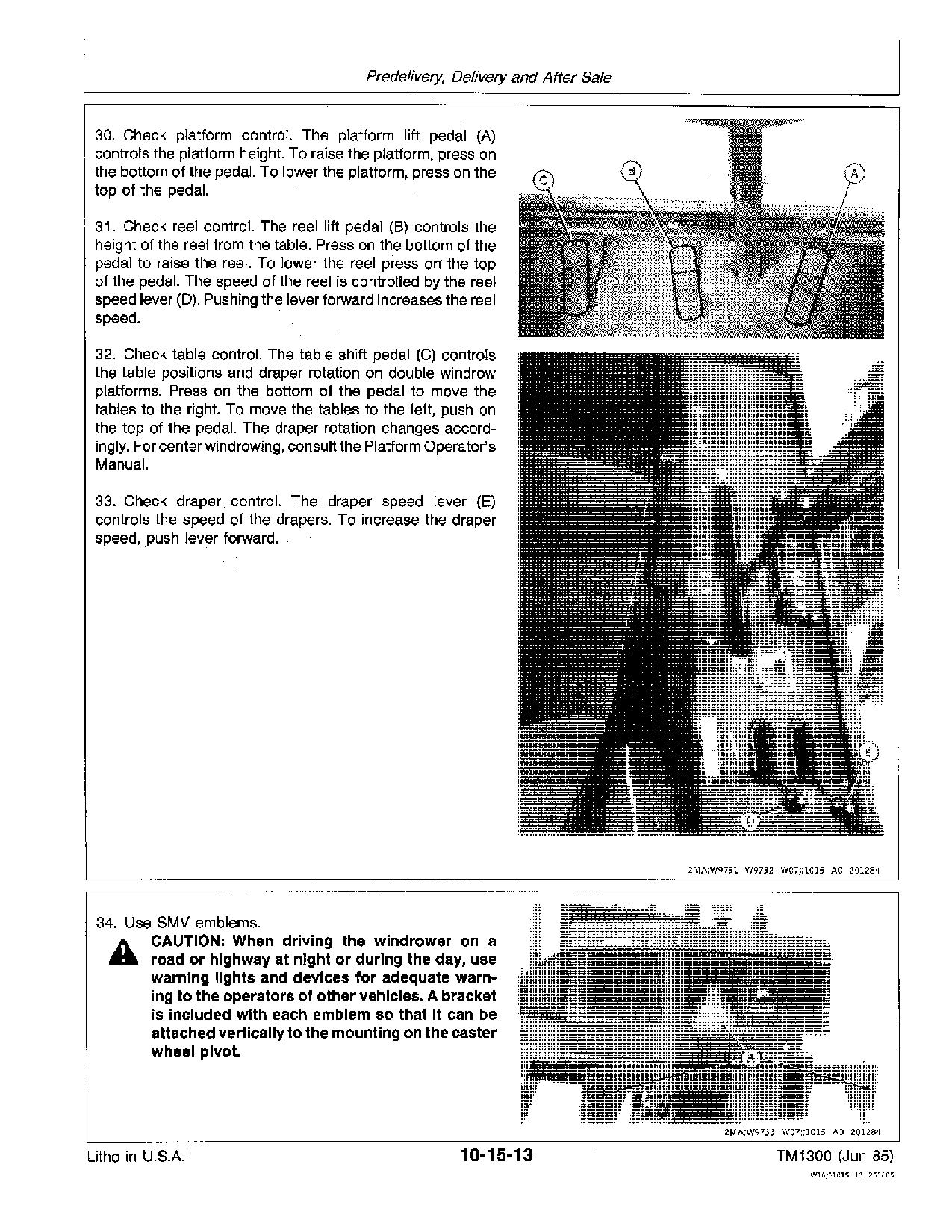 John Deere 2360 Windrowers 160 Draper Platforms Technical Manual TM1300 (2)