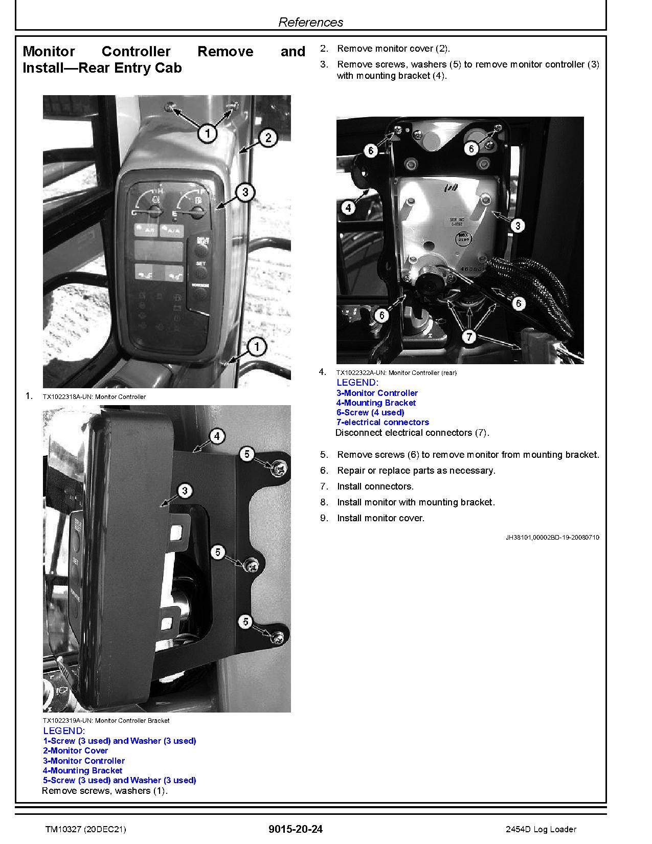 John Deere 2454D Log Loaders Operation Test Manual TM10327 (3)