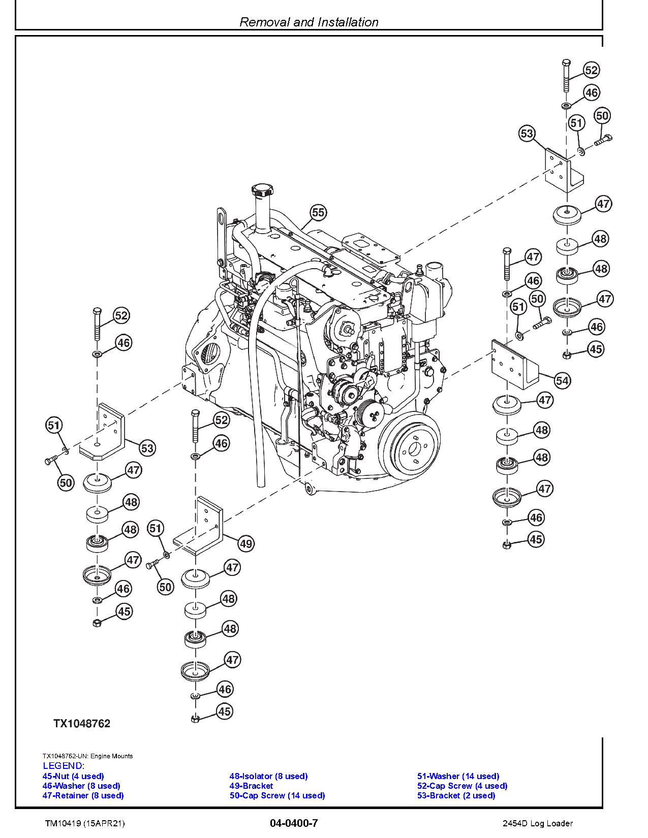 John Deere 2454D Log Loaders Repair Manual TM10419 (3)