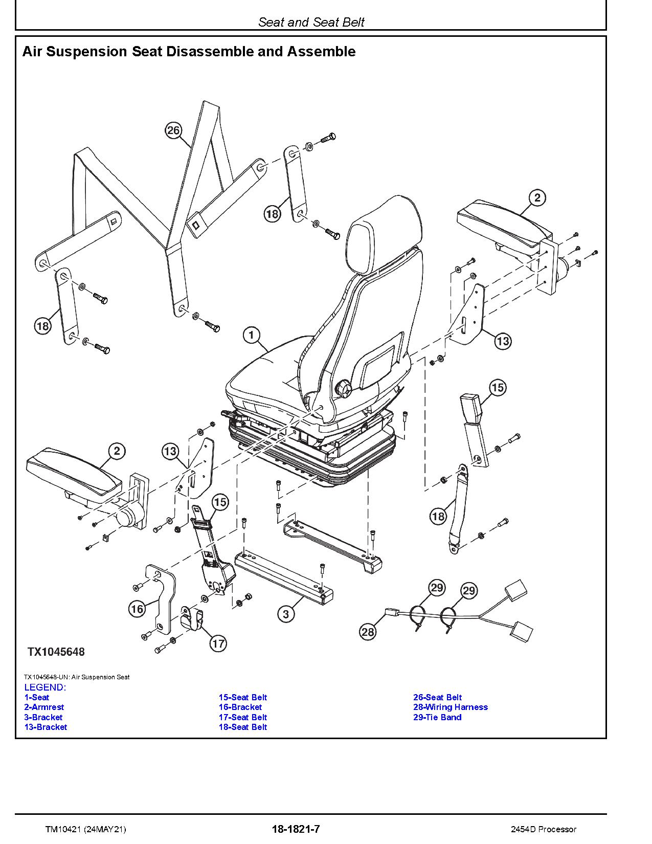 John Deere 2454D Processors Repair Manual TM10421 (3)
