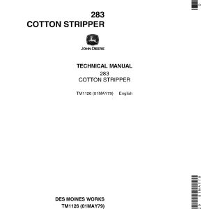 John Deere 283 Cotton Strippers Technical Manual TM1126 (1)