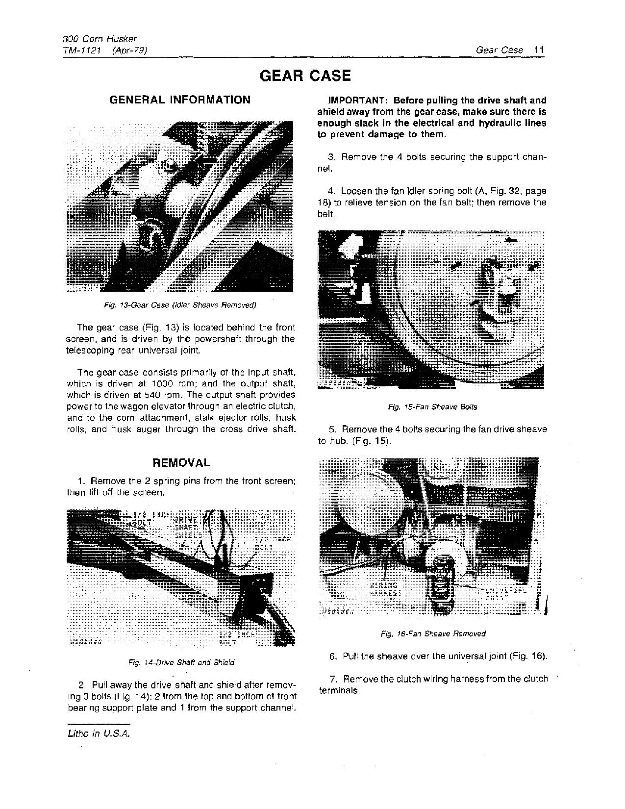 John Deere 300 Corn Haskers Technical Manual TM1121 (2)