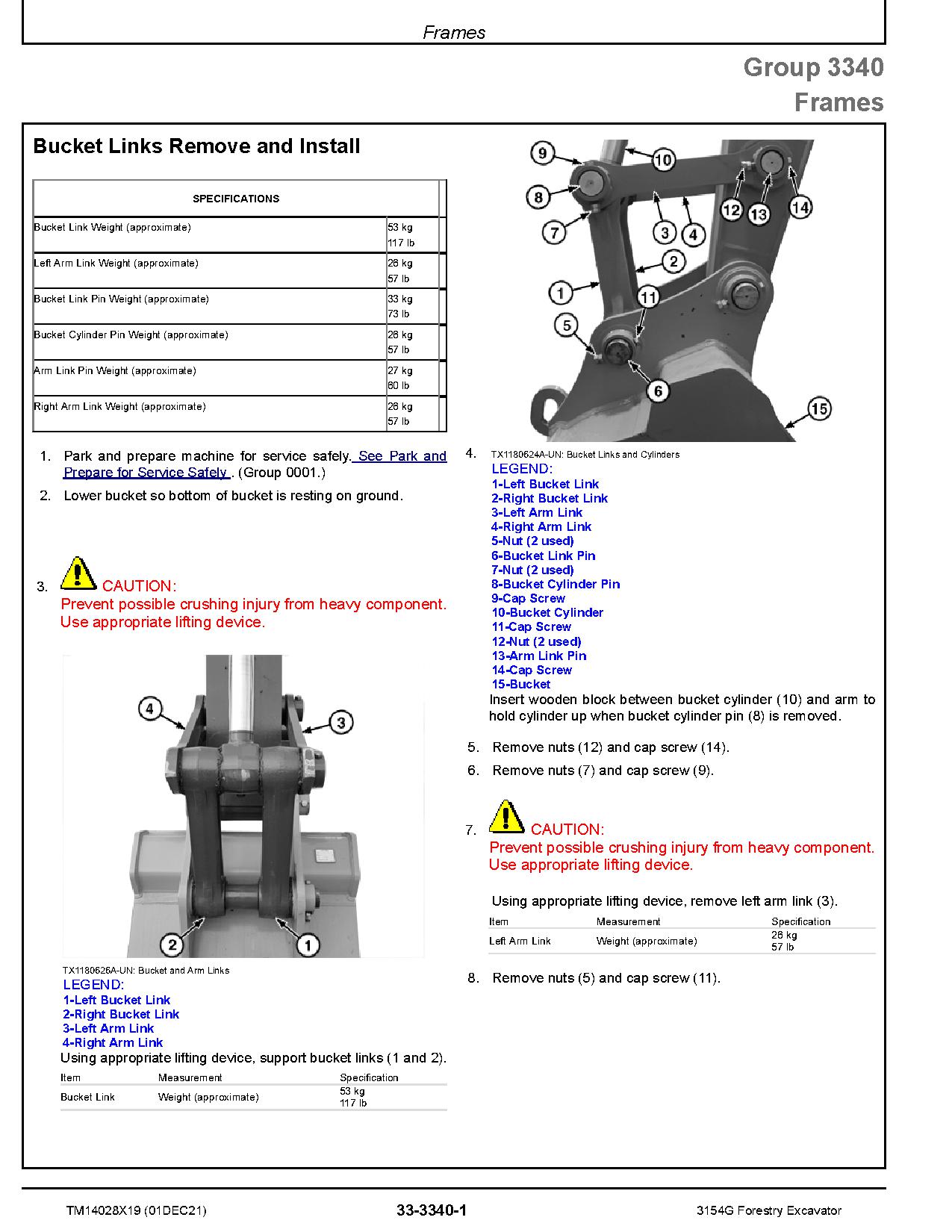 John Deere 3154G Forestry Excavators Repair Manual TM14028X19 (2)