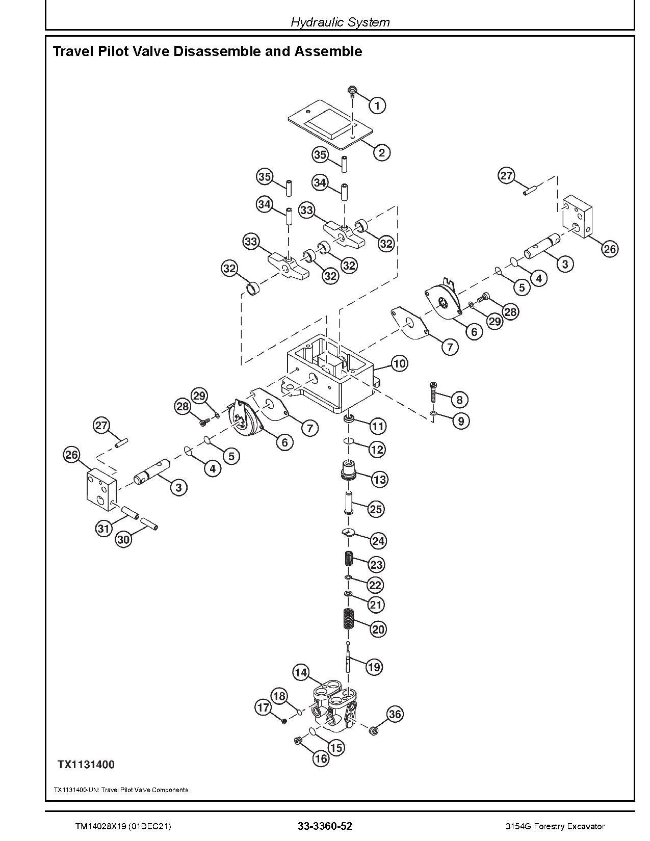 John Deere 3154G Forestry Excavators Repair Manual TM14028X19 (4)