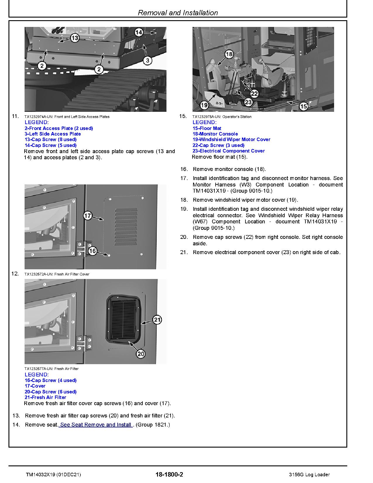 John Deere 3156G Log Loaders Repair Manual TM14032X19 (2)