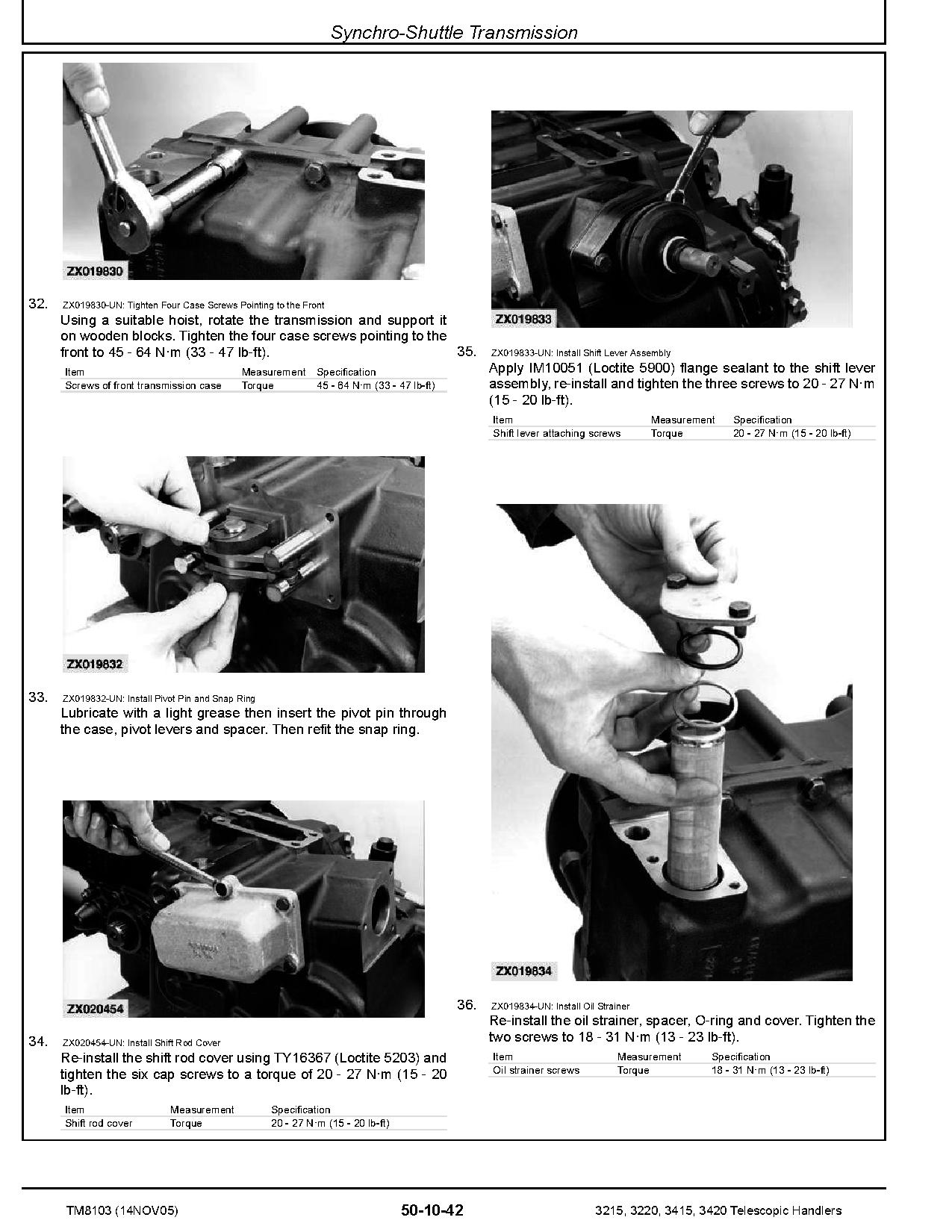 John Deere 3215 3220 3415 3420 Telescopic Handlers Repair Manual TM8103 (3)