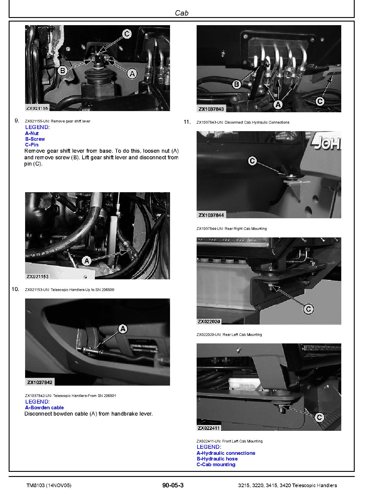 John Deere 3215 3220 3415 3420 Telescopic Handlers Repair Manual TM8103 (4)