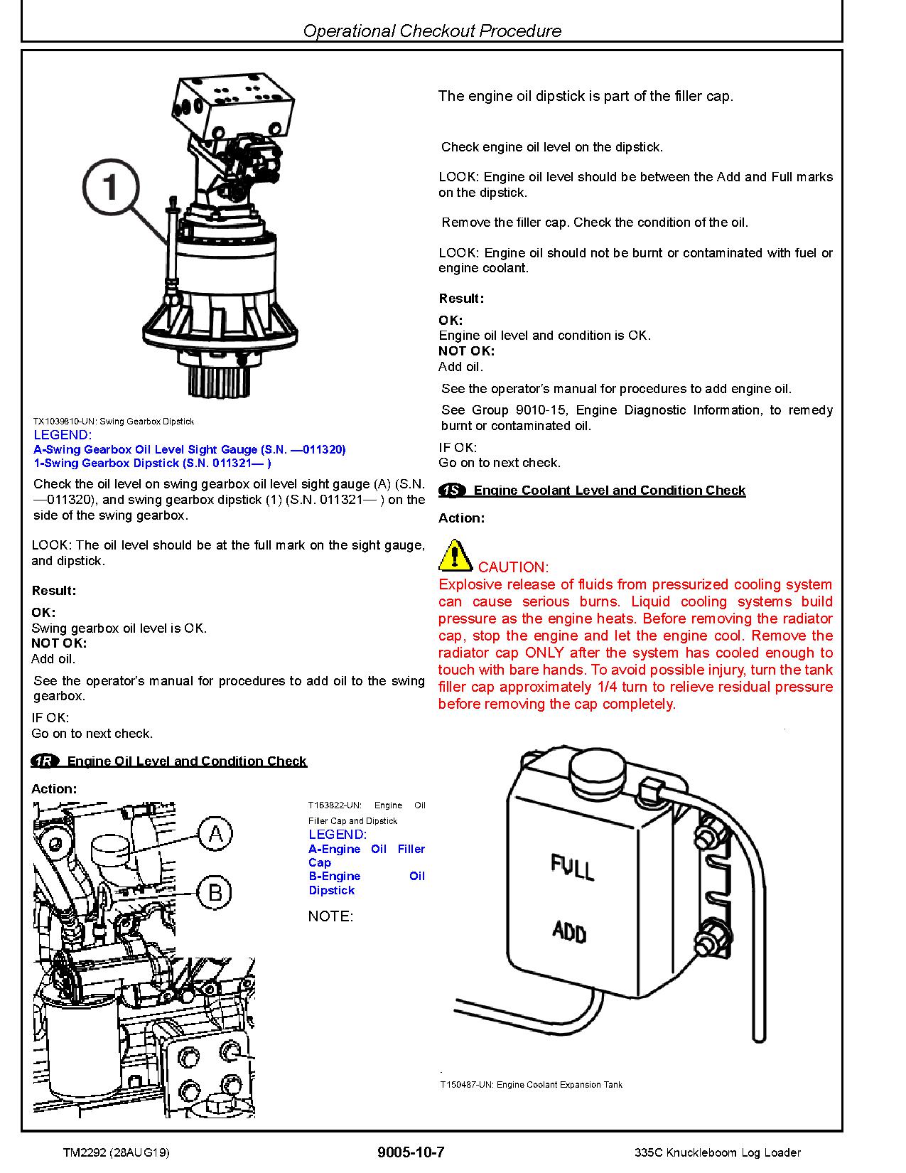John Deere 335C Knuckleboom Trailer Mount Log Loaders Operation Test Manual TM2292 (2)