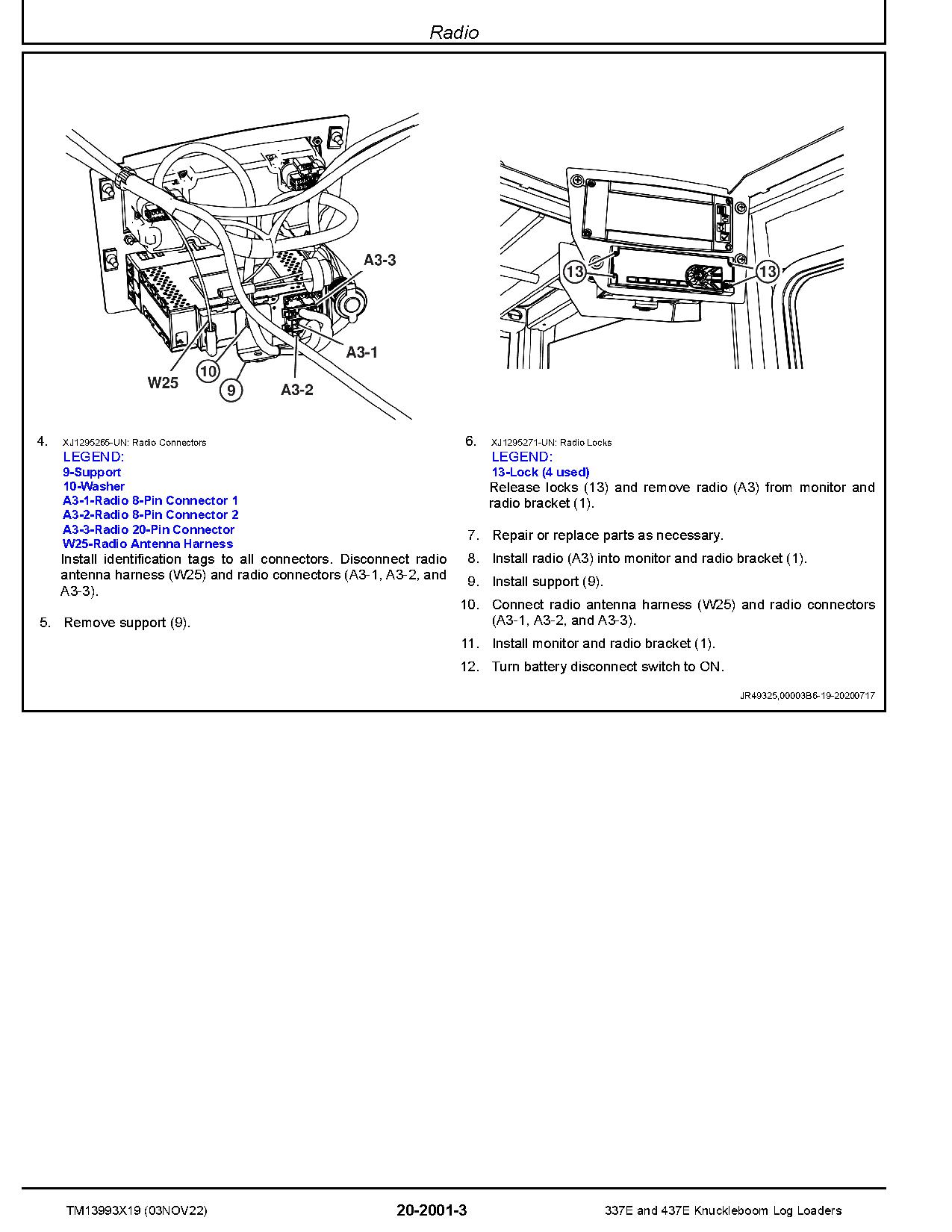 John Deere 337E 437E Knuckleboom Log Loaders Repair Manual TM13993X19 (3)