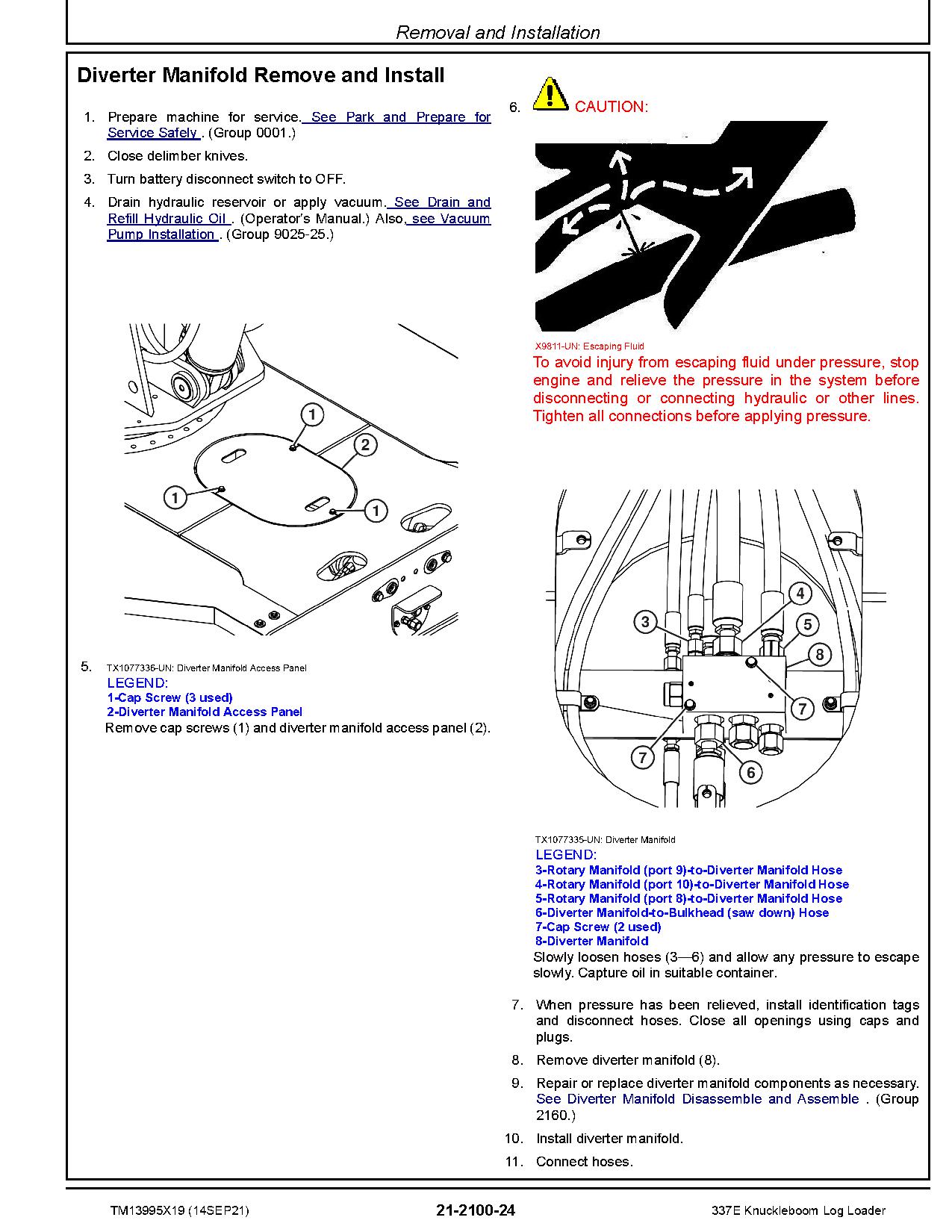John Deere 337E Knuckleboom Log Loaders Repair Manual TM13995X19 (4)
