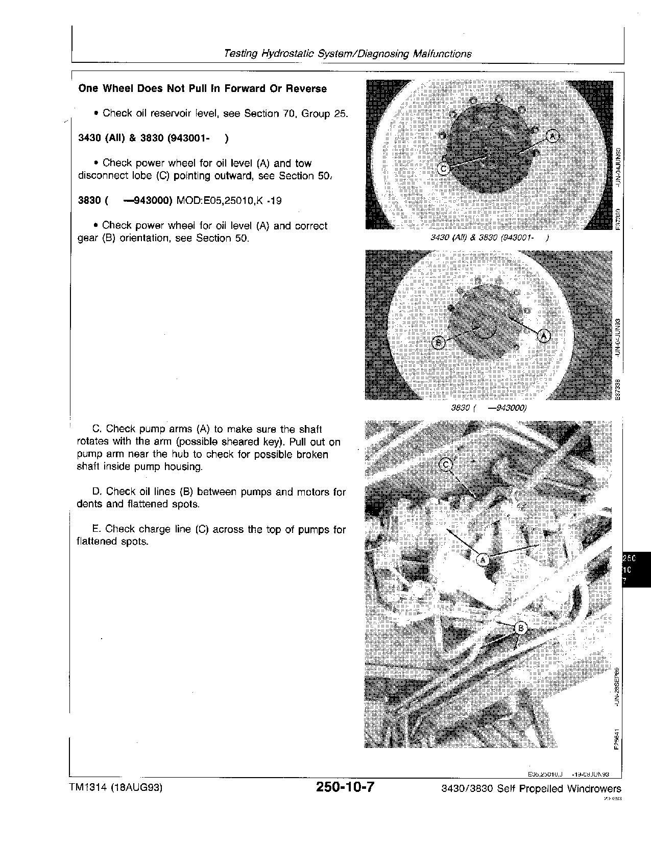 John Deere 3430 3830 Self Propelled Windrowers Technical Manual TM1314 (4)