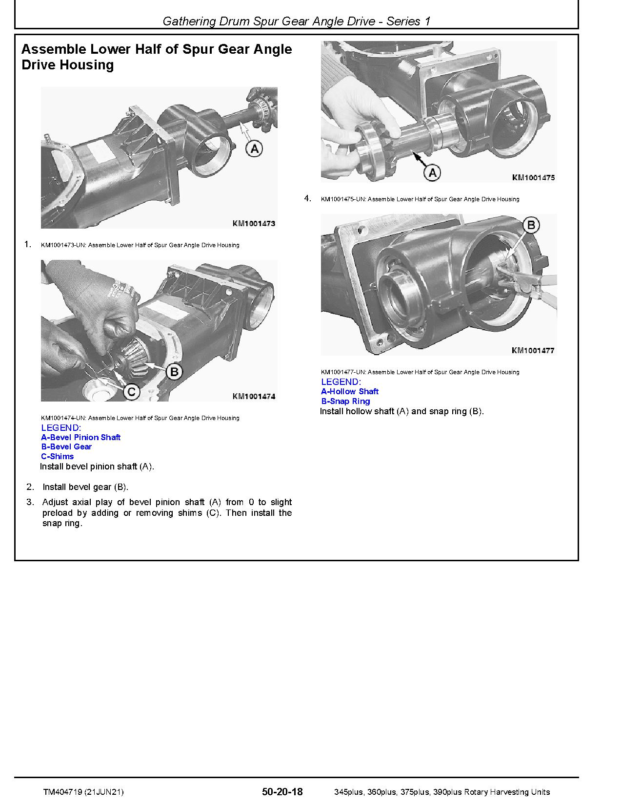 John Deere 345plus 360plus 375plus 390plus Rotary Harvesting Units Technical Manual TM404719 (3)