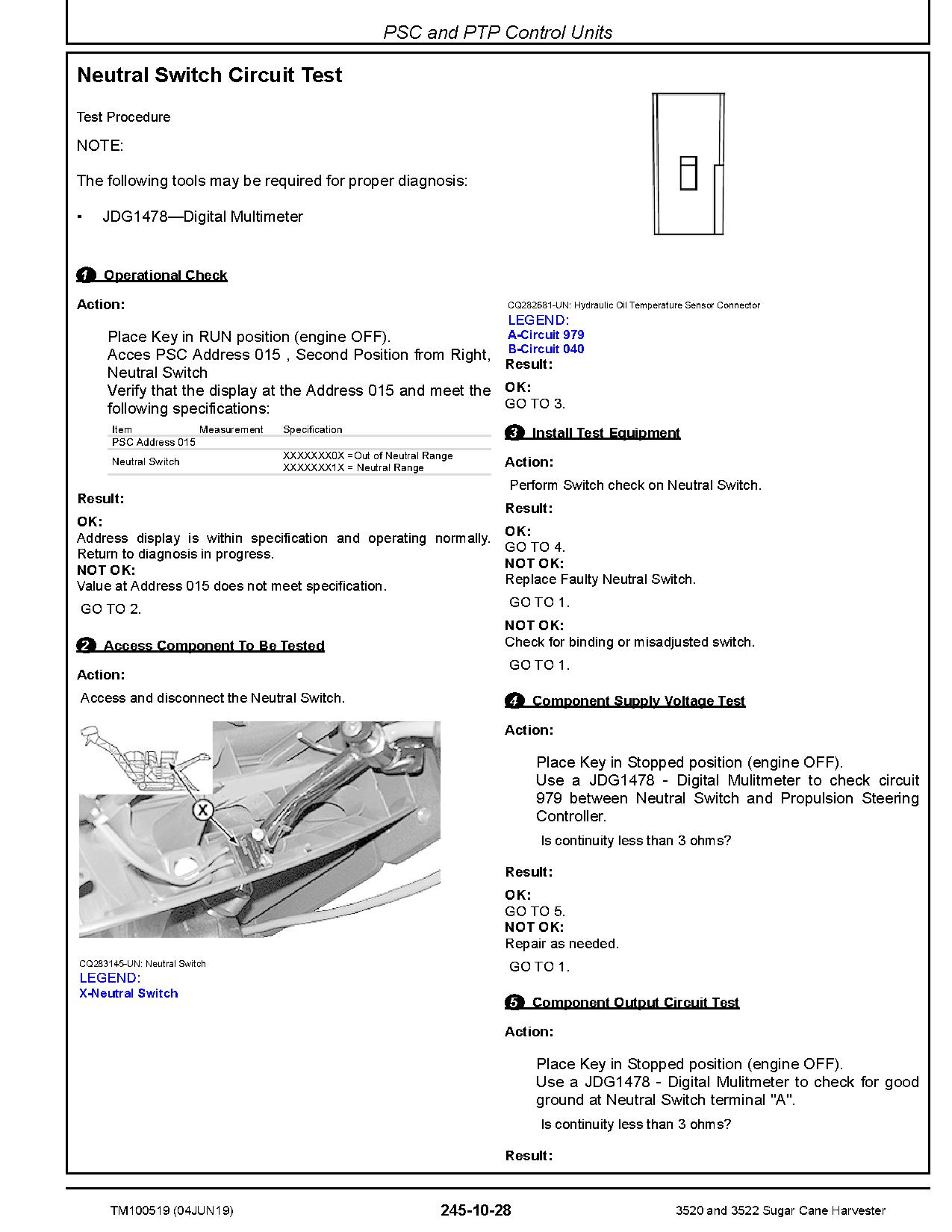 John Deere 3520 3522 Sugar Cane Harvesters Diagnostic Manual TM100519 (4)
