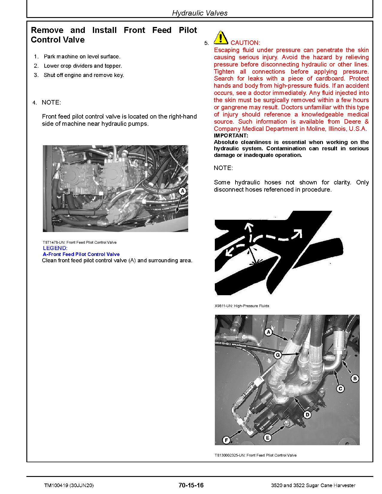 John Deere 3520 3522 Sugar Cane Harvesters Repair Manual TM100419 (3)