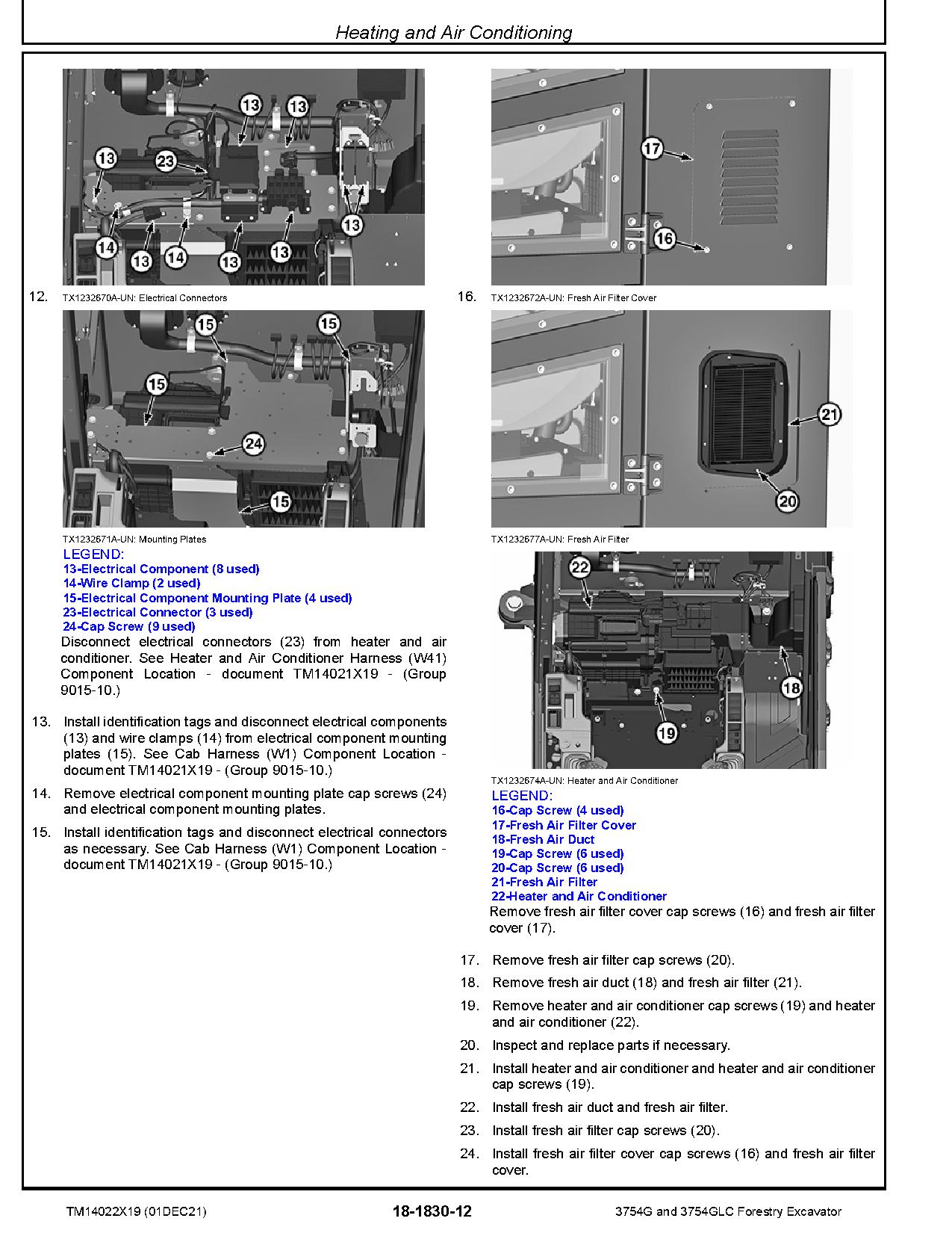 John Deere 3754G 3754GLC Forestry Excavators Repair Manual TM14022X19 (2)