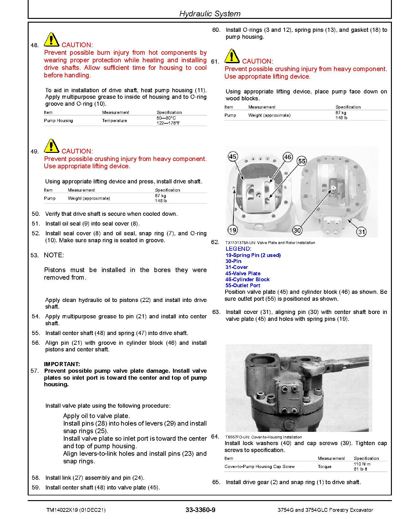 John Deere 3754G 3754GLC Forestry Excavators Repair Manual TM14022X19 (3)