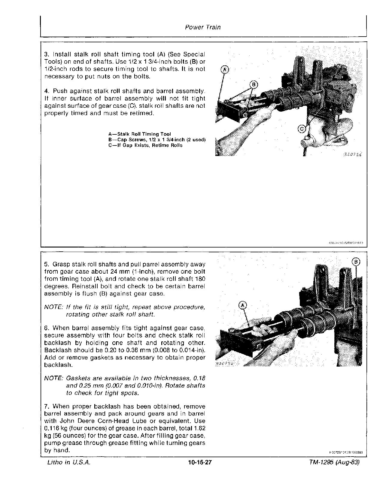 John Deere 3940 5820 Harvesting Units Technical Manual TM1295 (2)