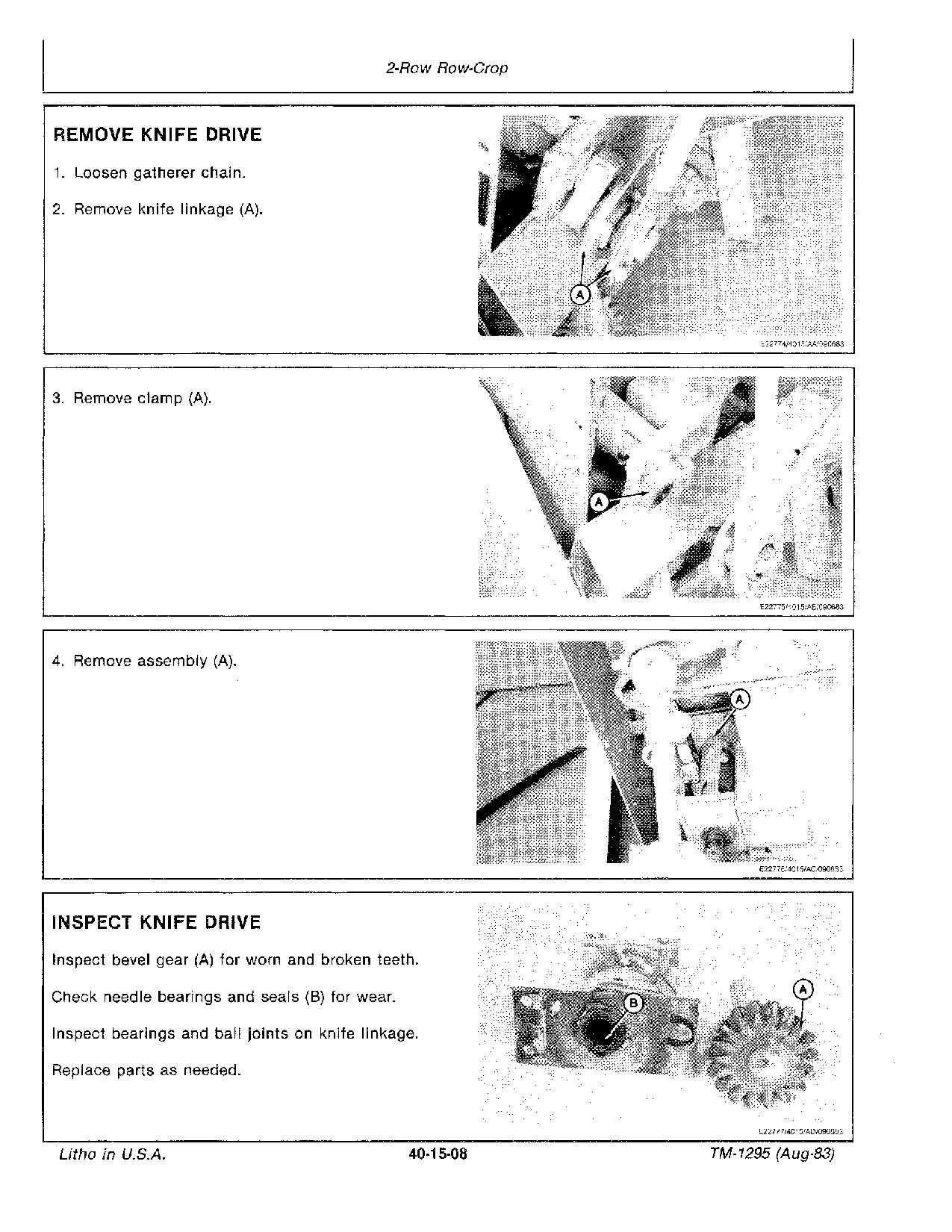 John Deere 3940 5820 Harvesting Units Technical Manual TM1295 (4)