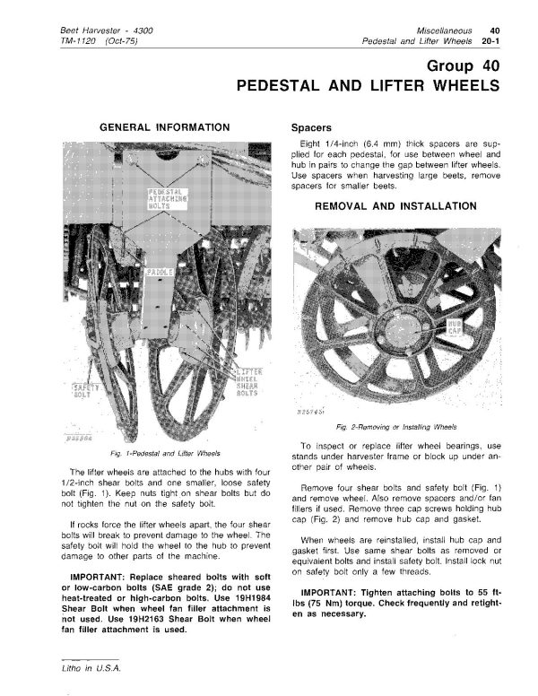 John Deere 4300 Beet Harvesters Technical Manual TM1120 John Deere 4300 Beet Harvesters Technical Manual Tm1120 (4)