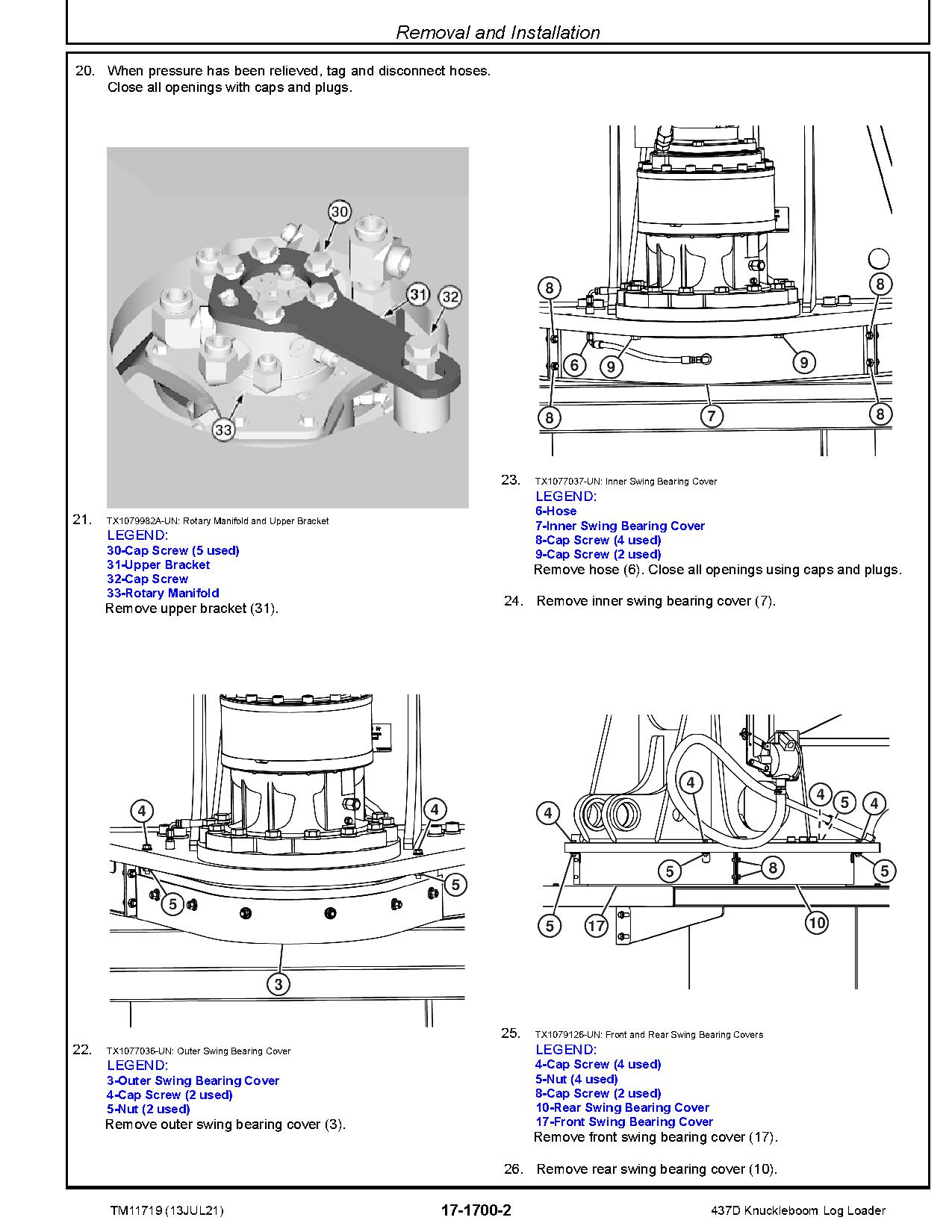 John Deere 437D Knuckleboom Log Loaders Repair Manual TM11719 (3)