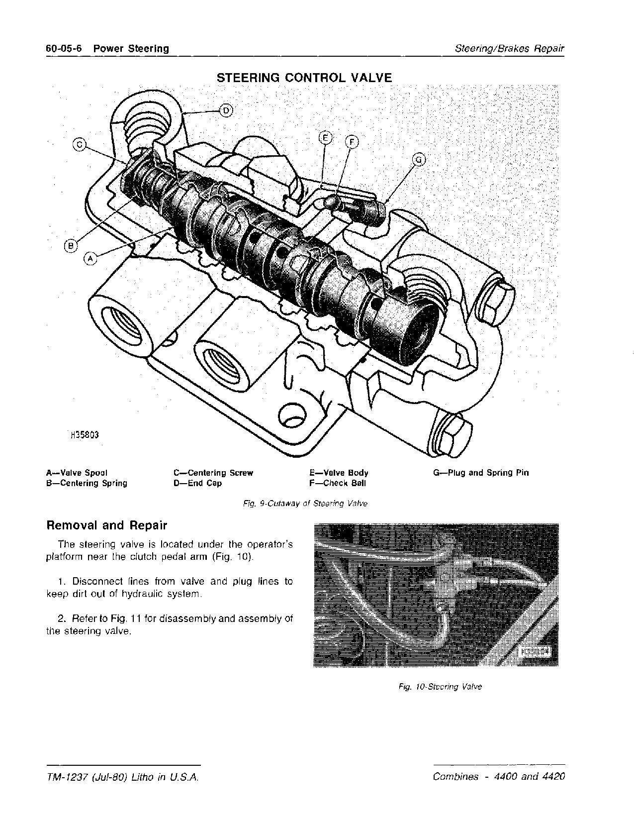 John Deere 4400 4420 Combines Technical Manual TM1237 (4)