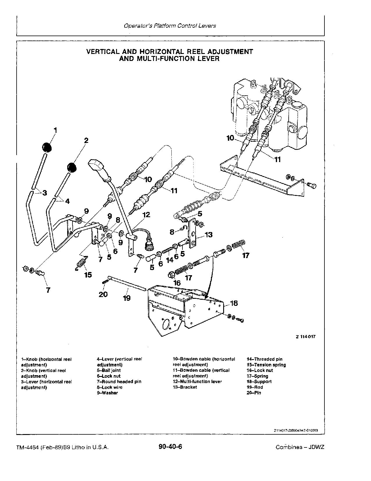 John Deere 4435 4435 Hydro Combines Technical Manual TM4464 (3)