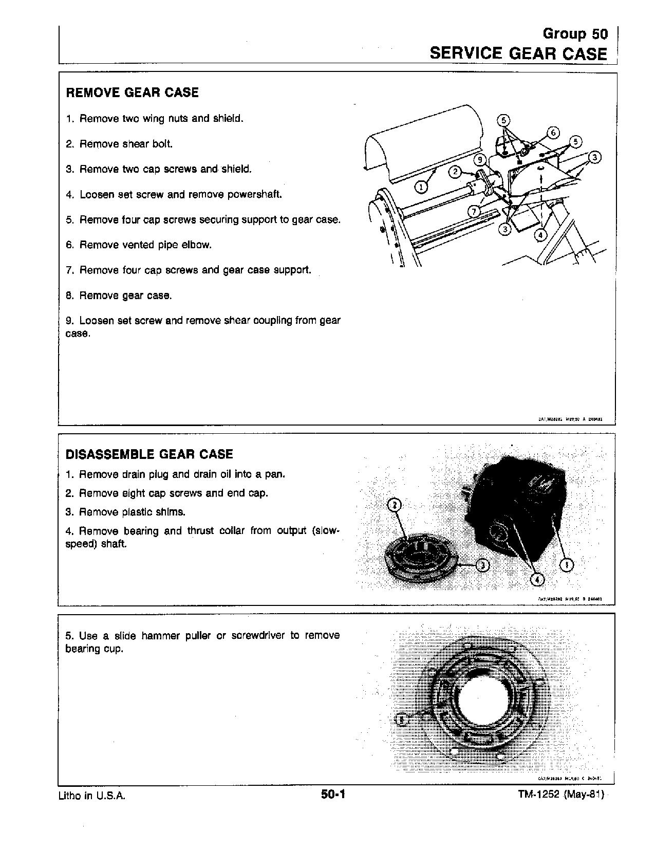 John Deere 448 Tractor Mounted Tillers Technical Manual TM1252 (4)