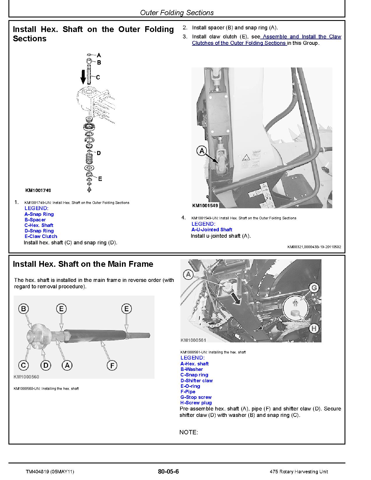 John Deere 475 Rotary Harvesting Units Technical Manual TM404819 (4)