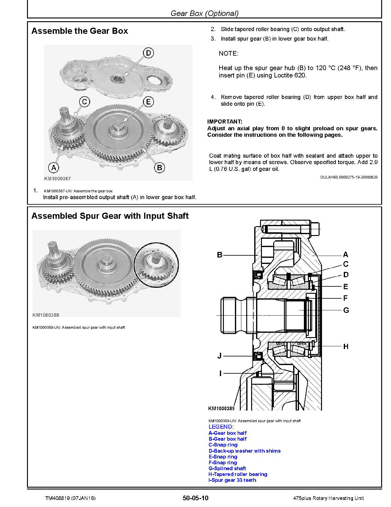 John Deere 475plus Rotary Harvesting Units Technical Manual TM408819 (2)