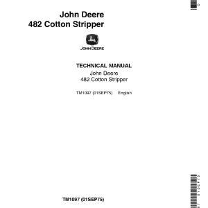 John Deere 482 Cotton Strippers Technical Manual TM1097 (1)
