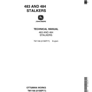 John Deere 483 484 Stalkers Technical Manual TM1168 (1)