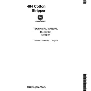 John Deere 484 Cotton Strippers Technical Manual TM1153 (1)