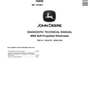 John Deere 4895 Self Propelled Windrowers Diagnostic Manual TM2114 (1)