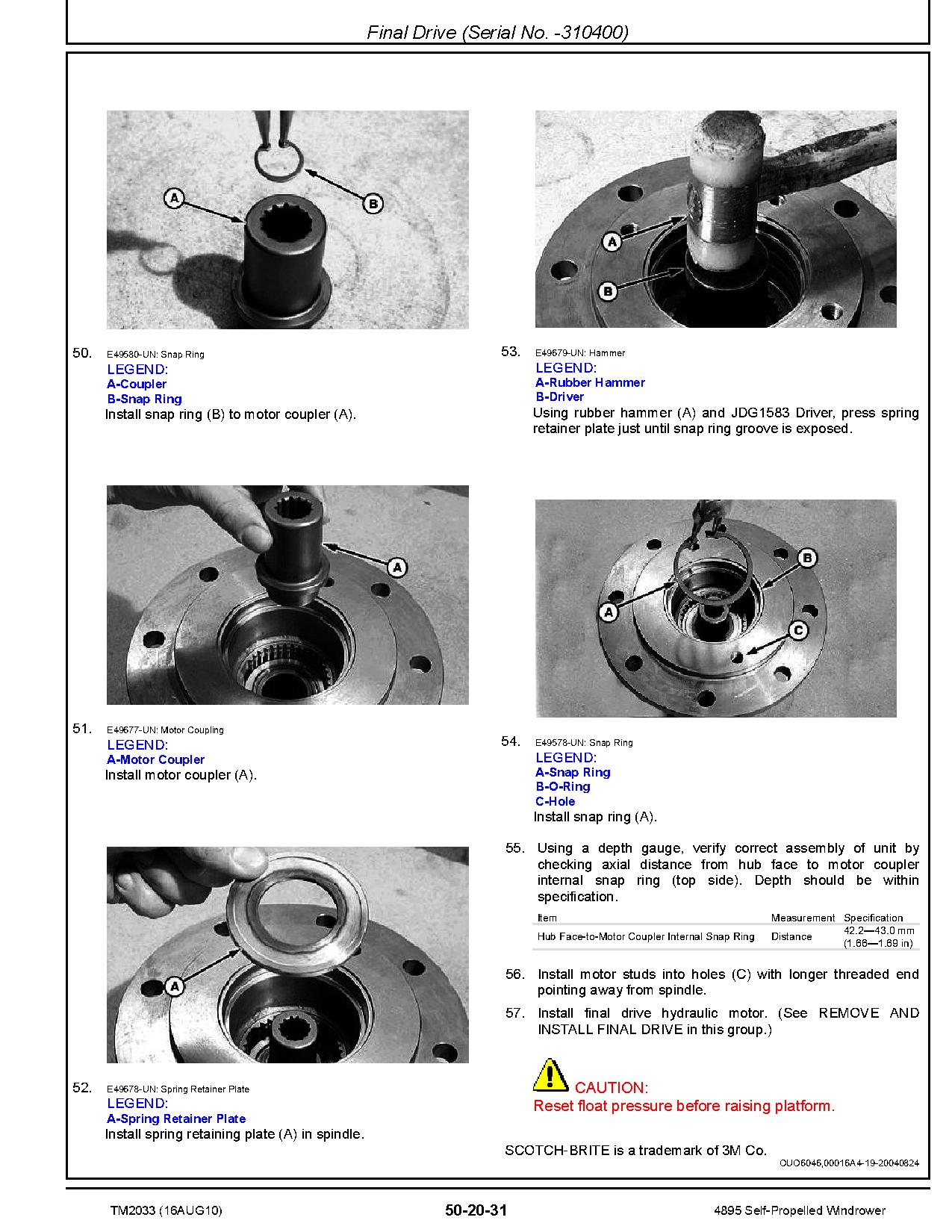 John Deere 4895 Self Propelled Windrowers Repair Manual TM2033 (3)