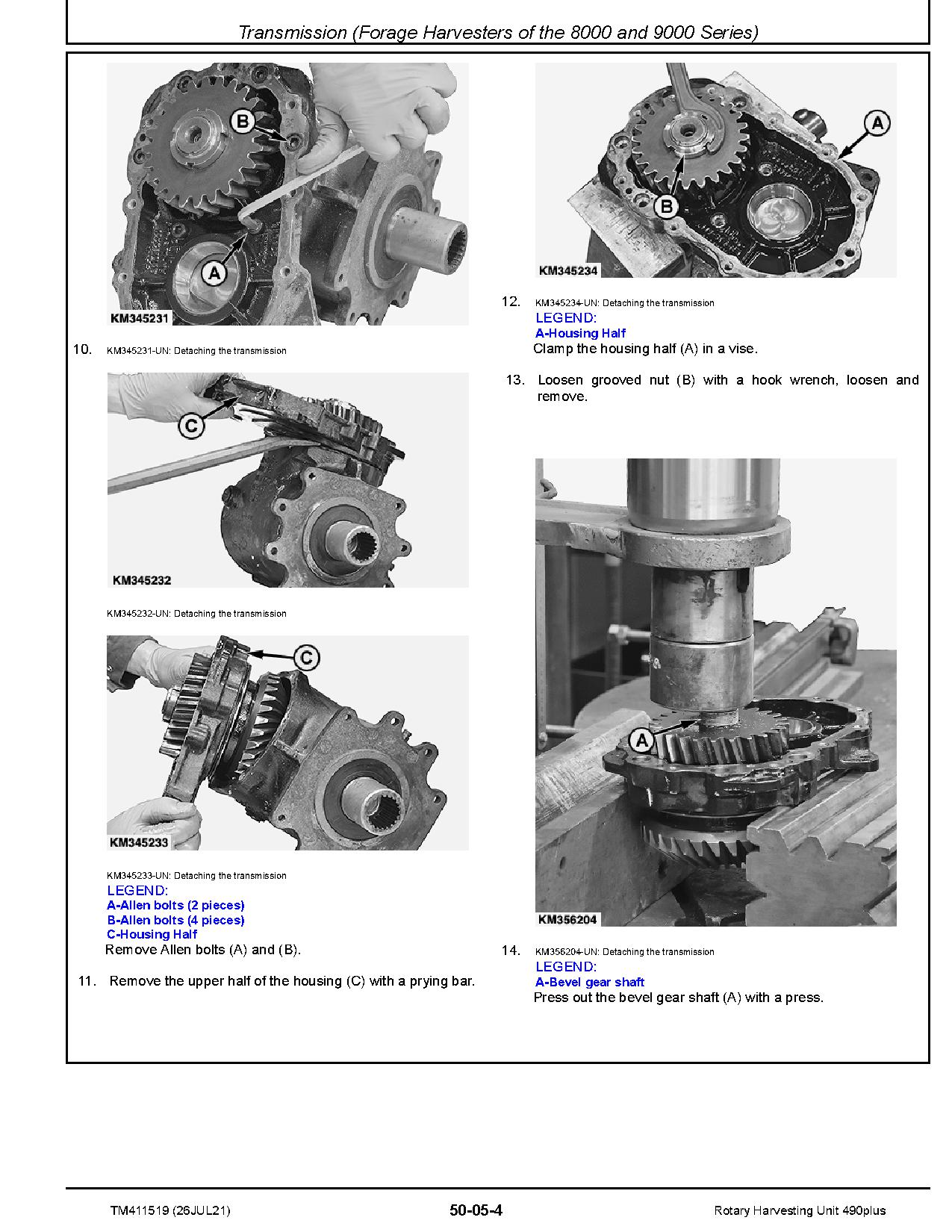 John Deere 490plus Rotary Harvesting Units Technical Manual TM411519 (3)